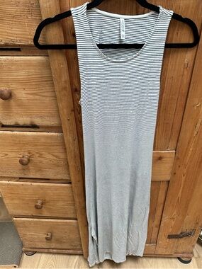 Maxi Dress - Black & White Striped